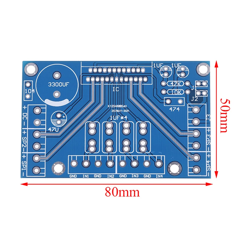 

New Car Goods Power Amplifiers Four Channel 4x41W Audio DC 12V BTL PC Car AMP PCB 7850 Compatible