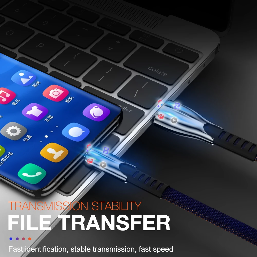 Кабель Micro USB 3A для быстрой зарядки телефонов Samsung S7 S6 J7 Xiaomi Redmi Note 5 Huawei LG Android |