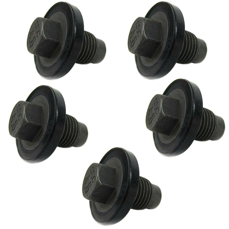 

Lot of 5 for Dodge Chrysler Jeep Oil Pan Drain Plug Screw Bolt 06507741AA