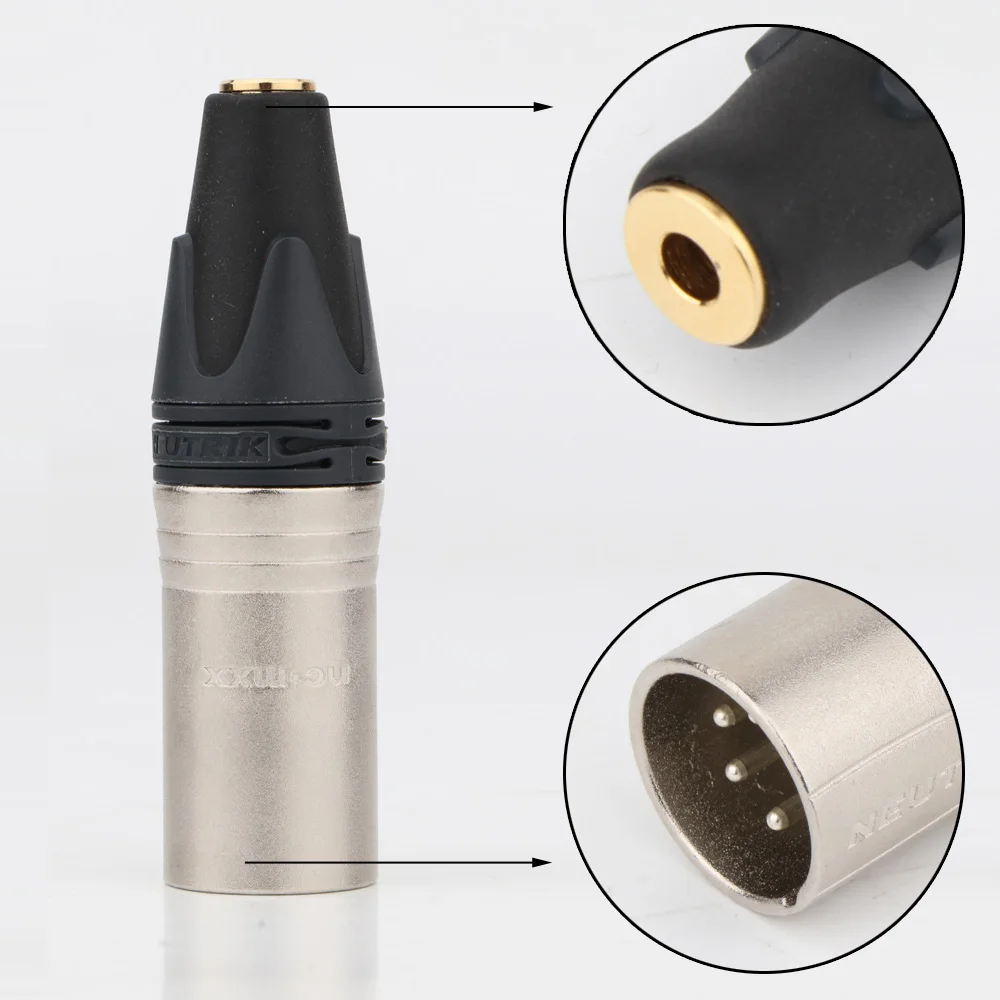 Hi Fi NEUTRIK 4 мм/2 5 мм TRRS сбалансированный Женский на 4pin XLR Мужской конвертер