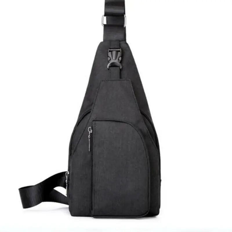 Мужские сумки-слинги маленькая нагрудная сумка дорожный рюкзак с USB-портом для