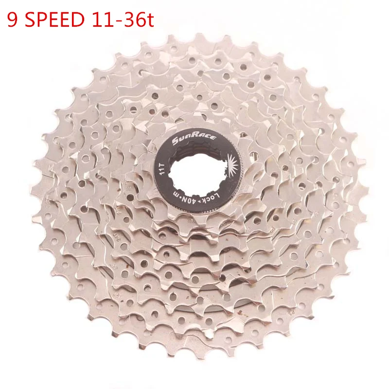Sunracing CSM990 9 скоростной велосипед MTB кассета freewheel 9-speed 11-40T - Цвет: 11-36t