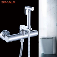 bakala bidet faucets wall mounted bidet toilet faucet shower with hanheld sprayer shower chrome hygienic shower bidet