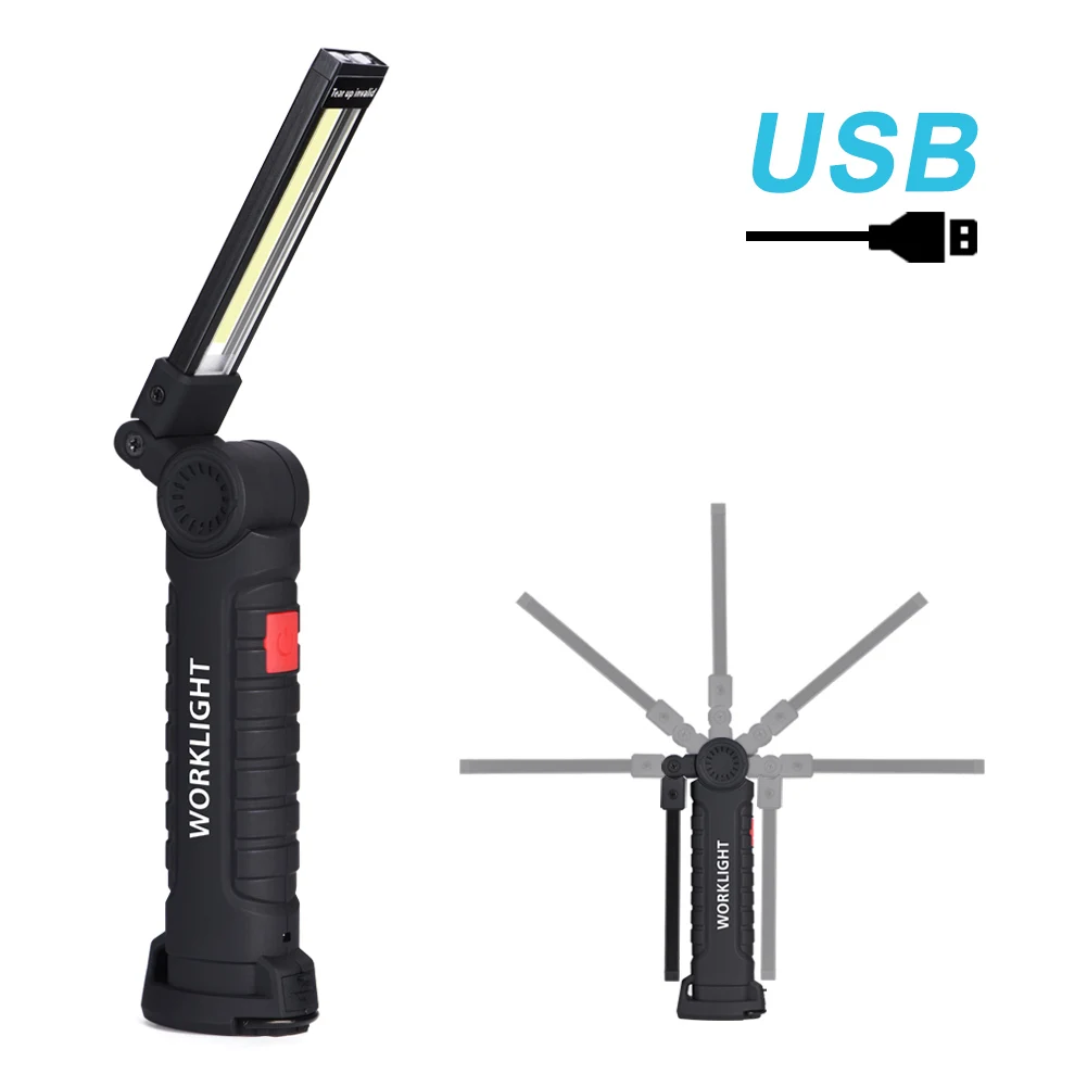 

Портативный COB-фонарь с зарядкой от USB