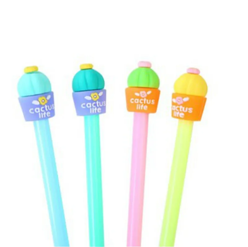 1 шт. новые Гелевые Ручки С КАКТУСОМ зеленые растения нейтральная ручка милые