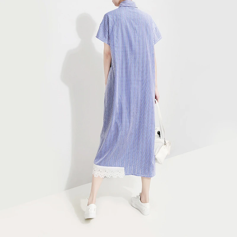 CHICEVER летнее повседневное асимметричное лоскутное Полосатое женское платье с