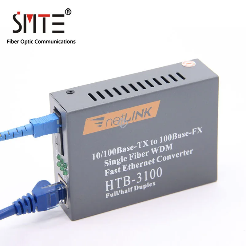 Оптический волоконный преобразователь NetLink HTB-3100 Media Converter 25km SC 10/100M A side 1310nm B 1550nm |