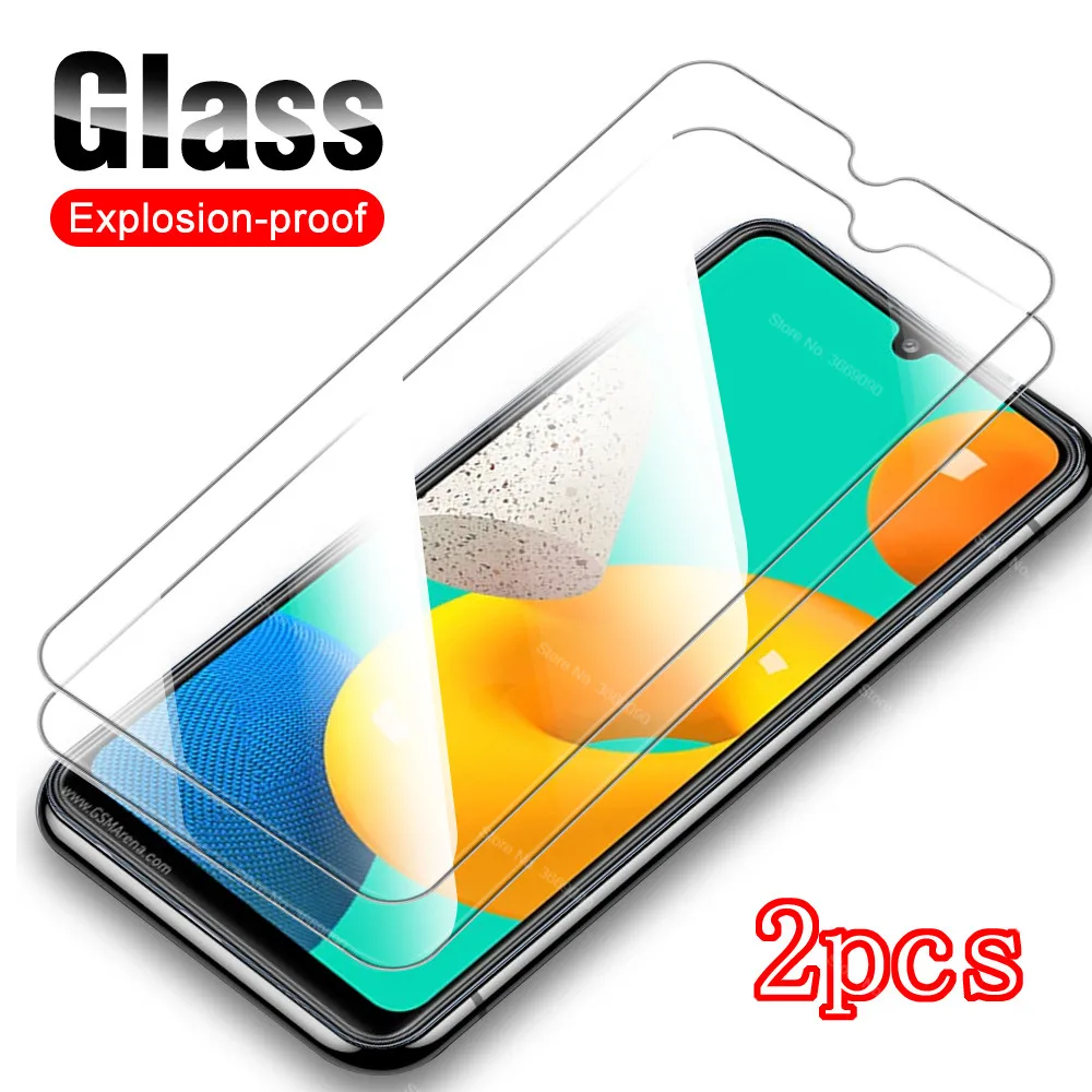 

2pcs tempered glass for samsung galaxy m32 glass samsun galaxi m 32 m32 32m 6.4'' screen protector safety glass film cover 2021