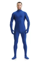 cm 23 blue spandex zentai full body skin tight jumpsuit zentai suit bodysuit costume for womenmen unitard lycra dancewear
