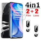 Чехол 4 в 1 из гидрогелевой пленки для задней панели Huawei Y9 Prime Y5 Y5p Y6p Y7 Pro 2019 Y7a Y7p Y8p Y9a Y9s, защитная крышка для экрана объектива камеры