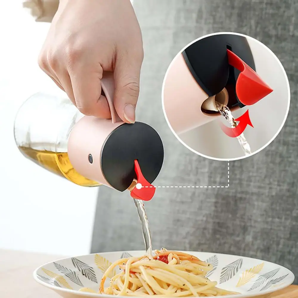 Мультяшная стеклянная бутылка для масла бытовая Герметичная Бутылка соевого