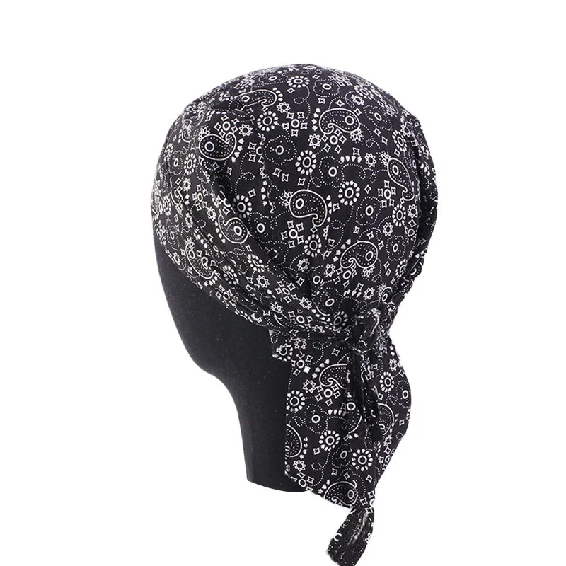 Type 33 Шелк дюраг Атлас мужской Durags парик бандана пиратская шляпа бандо Cheveux Женская повязка на голову эластичная повязка Haarbanden Voor Vrouwen - Цвет: Type 33