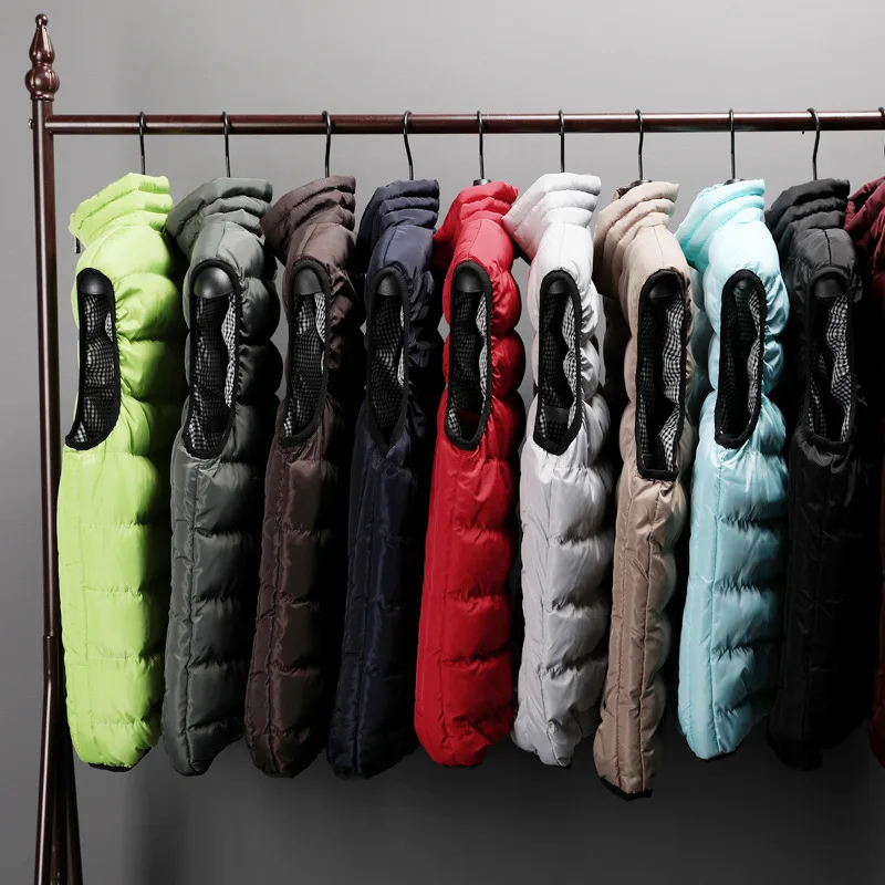 INS Ultra-fire bao kuan MEN'S Vest Outdoor Vest Clothing Autumn& Winter Coat Men down Feather Cotton Vest