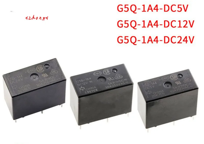 

Реле G5Q-1A G5Q-1A4-DC5V G5Q-1A4-DCDC12V G5Q-1A4-DCDC24V