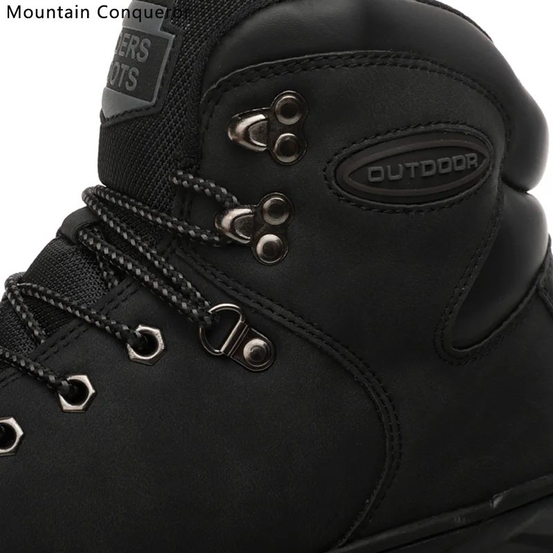 Горный Победитель бренд Мужские зимние сапоги теплый плюш высокое качество