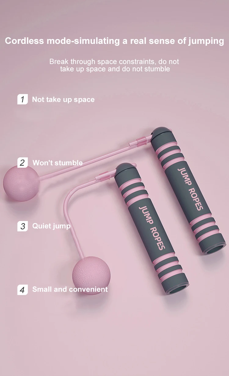

Rope Skipping Ropeless PVC Skipping Rope Cordless Jump Roper for Kids Adults Portable Fitness Equipment