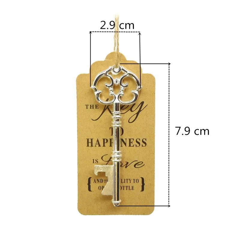 20/50 комплектов ретро открывалка для бутылок + бирки кольцо вина брелок свадебные