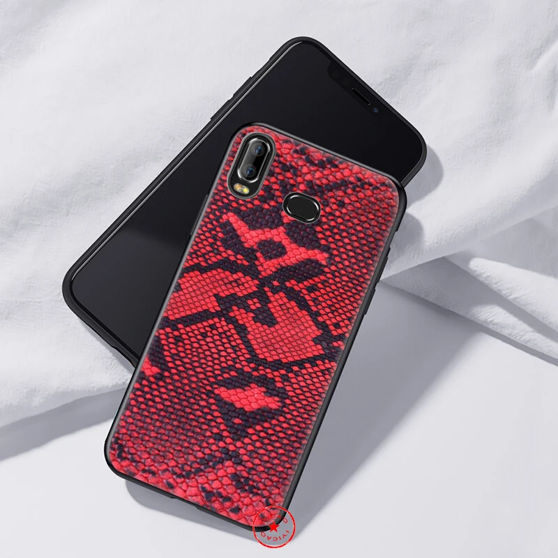 IYICAO Snake Skin Soft Case for Samsung Galaxy A9 A7 A8 A6 Plus 2018 A3 A5 2017 2016 &amp J6 Cover |
