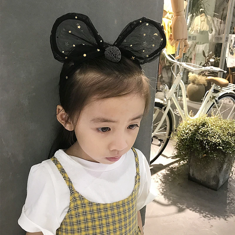 Рождественская повязка на голову с ушками Микки и Минни ободок для дня рождения