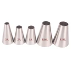 5 шт.компл. Кондитерская насадка круглой формы для украшения помадки, Многофункциональные Кухонные гаджеты, принадлежности для печенья из нержавеющей стали 304