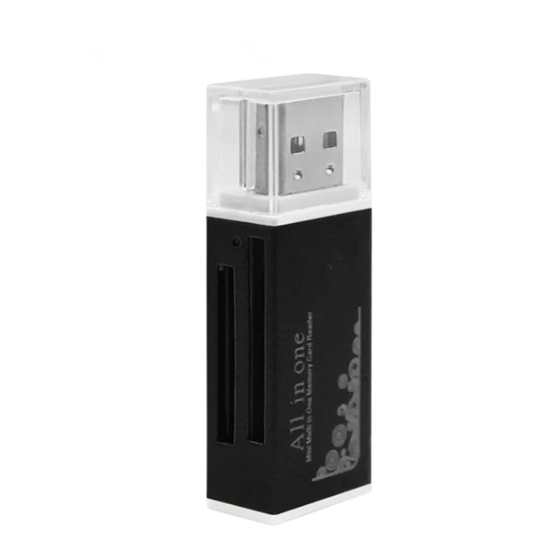 Black Мульти в 1 устройство для чтения карт памяти SD для Memory Stick Pro Duo Micro SD, TF, M2, MMC, SDHC MS карт-ридер разные цвета - Цвет: Black