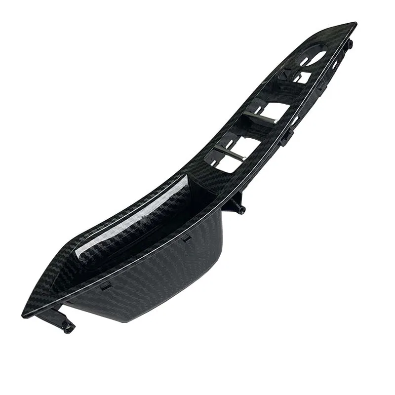 Новинка Автомобильный интерьер из углеродного волокна Боковая дверная ручка для