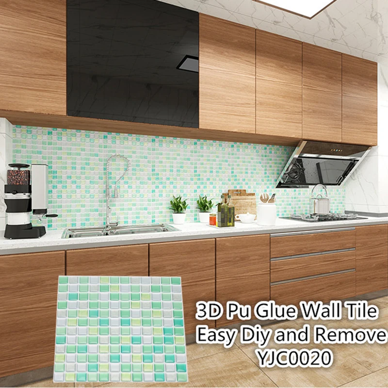 3D мозаичная настенная плитка пилинг и палка самоклеящаяся задняя панель DIY