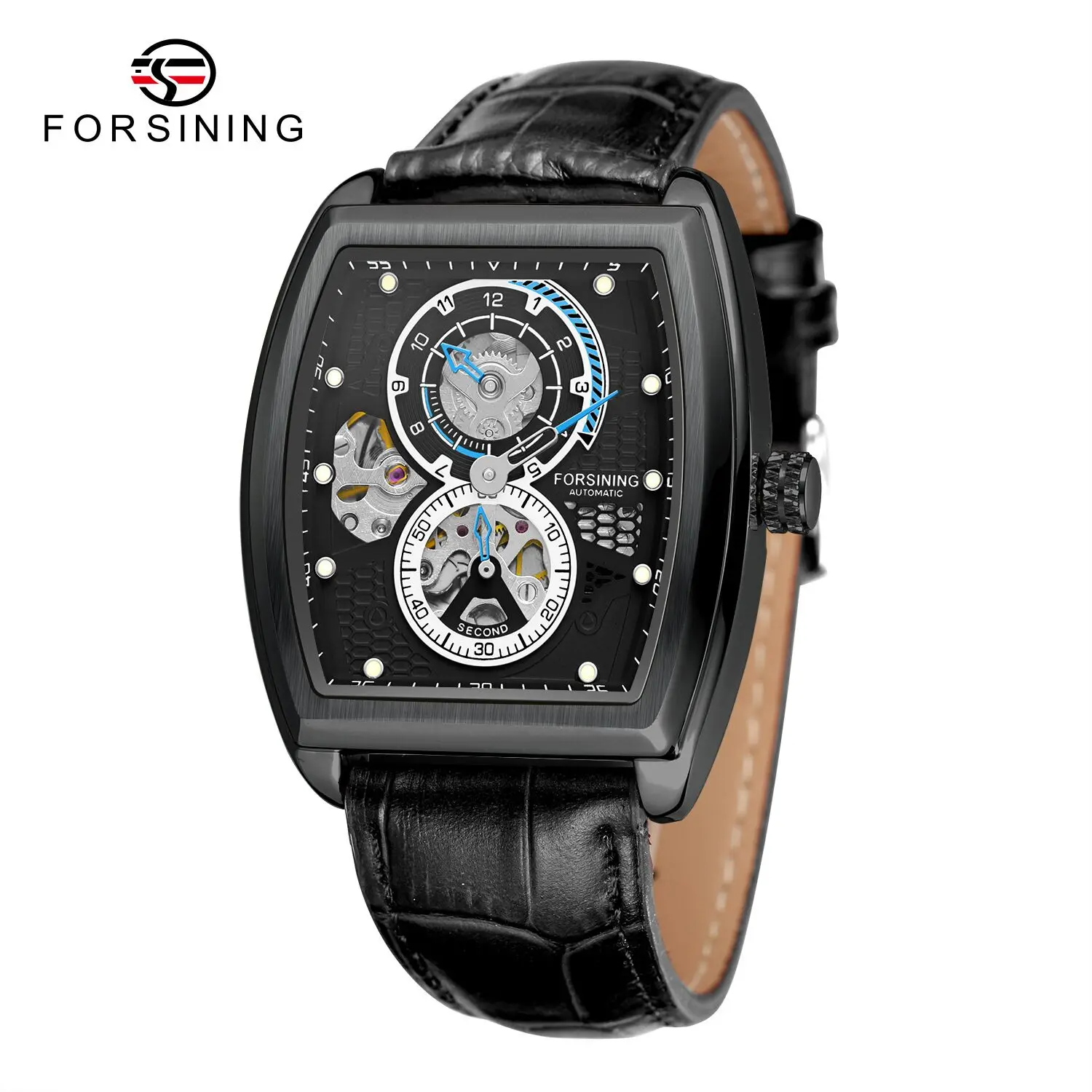 

Forsining New Men's Fashion Mechanical Watch Hollow Out Automatic Mechanical Watch Stainless Steel Watch