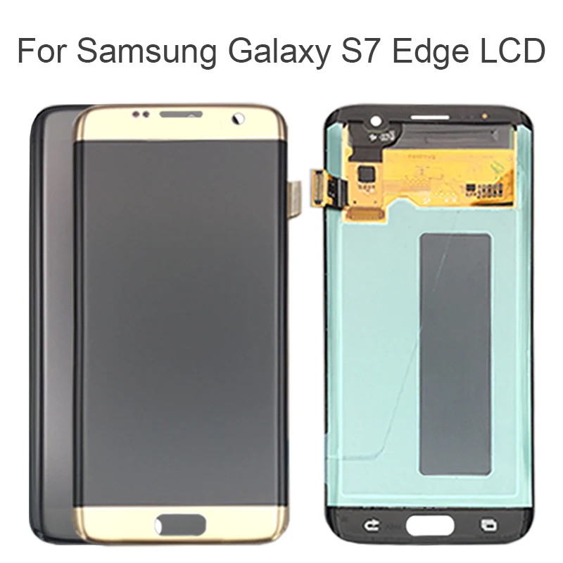 Для SAMSUNG Galaxy S7 edge ЖК-дисплей G935 G935F кодирующий преобразователь сенсорного экрана в сборе Замена Протестировано
