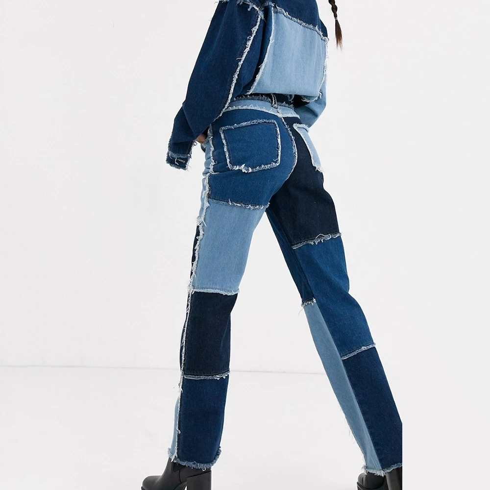 2020 Новые Модные Винтажные популярные цветные джинсы с высокой талией женские