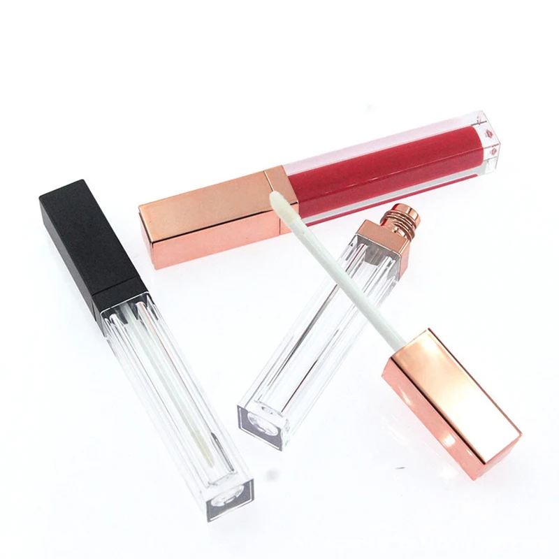 2 шт. высокого класса из розового золота бутылка для блеска губ Пластик пустой