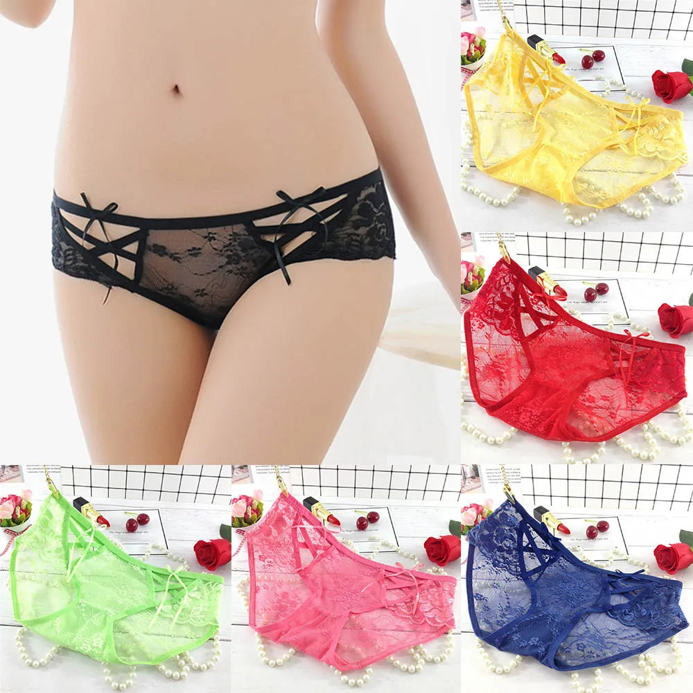 Женское нижнее белье сексуальные черные стринги трусики для женщин Кружевные