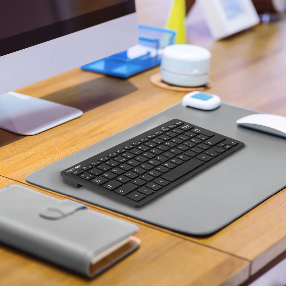 TeckNet 2,4 ГГц Беспроводная Британская клавиатура тонкая USB клавиатура для ноутбука дизайн горячих клавиш для Android Smart tv Windows 10 8 7 XP Vista