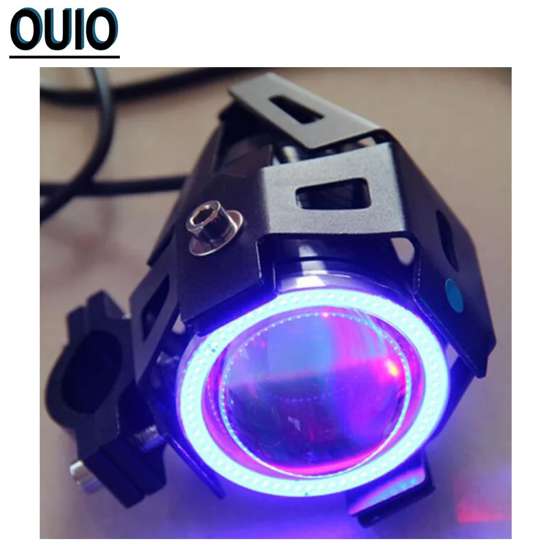 Черный серебристый цвет корпуса мотоцикла головной светильник U7 светодиодный