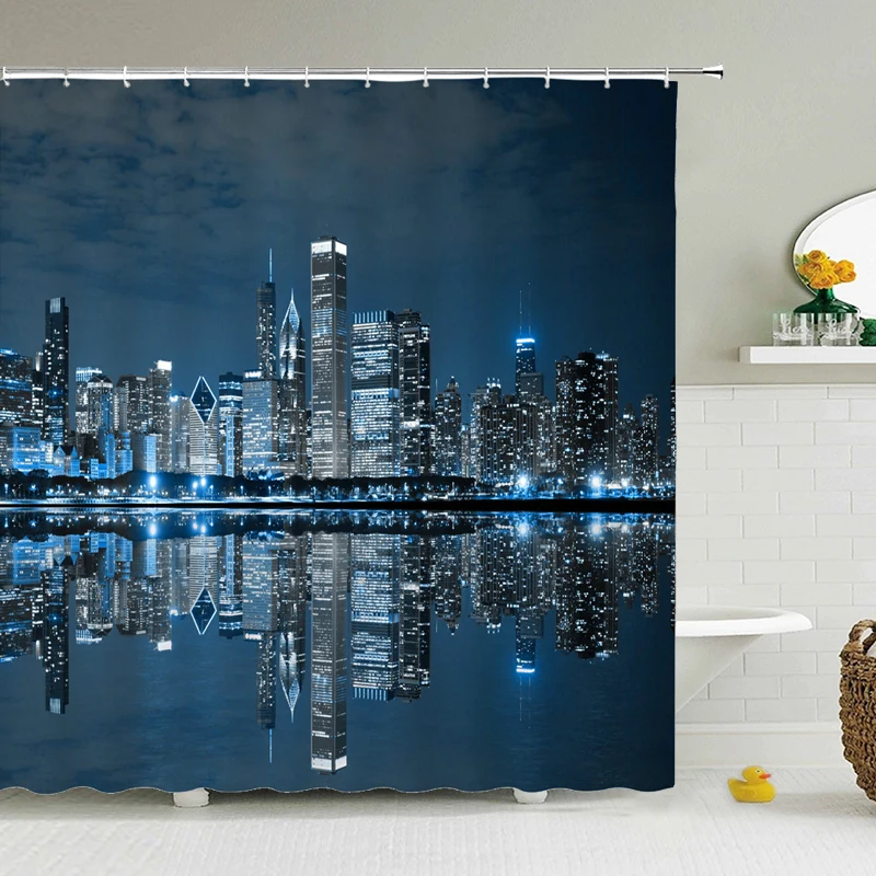 3d принт маяк галактика занавески для душа ночное звездное небо занавеска ванной