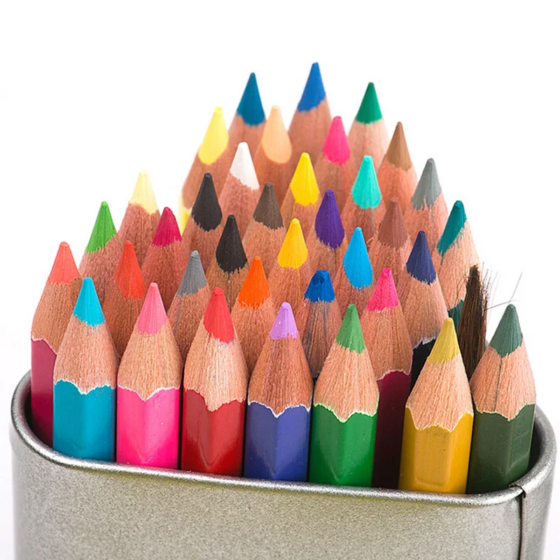 

12/24/36/48 Colors Water Soluble Colored Pencil Set Artist Painting Sketching Watercolor Pencil For Gifts School Art Supplies