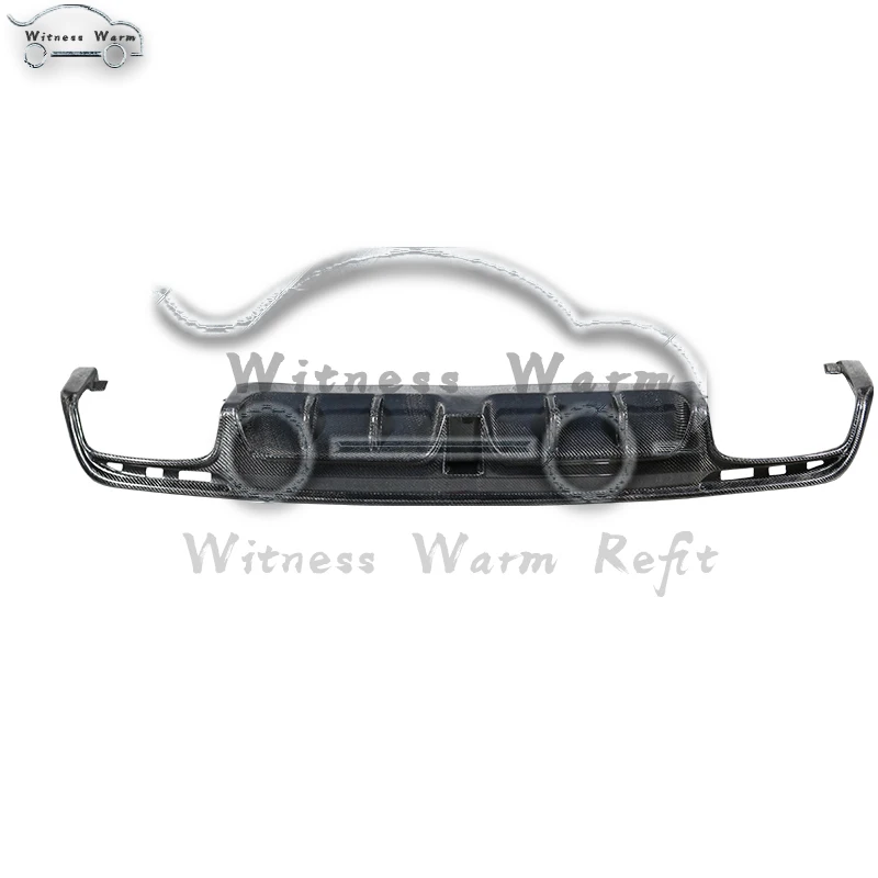 Задний бампер W222 S Class из настоящего углеродного волокна сплиттер для губ