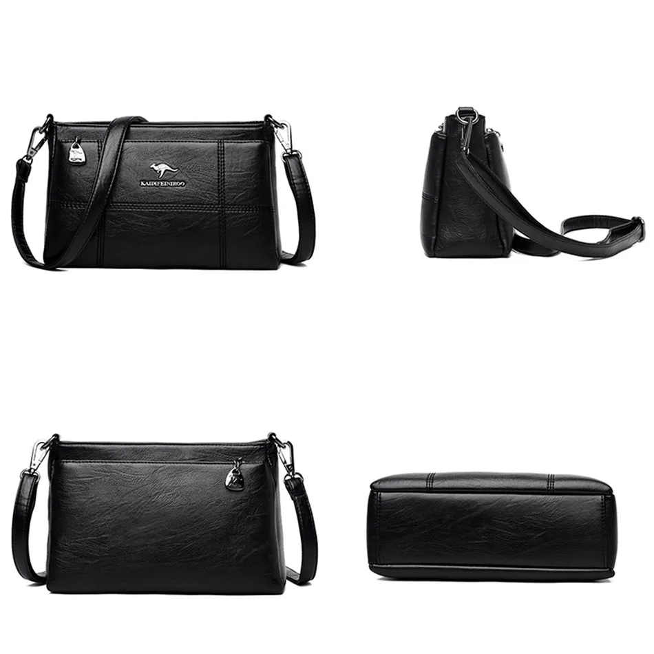 Роскошные сумочки женские сумки дизайнерские через плечо с 3 отделениями для