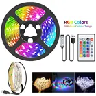 Светодиодная лента для подсветки телевизора, USB, 2835 RGB, 5 в постоянного тока