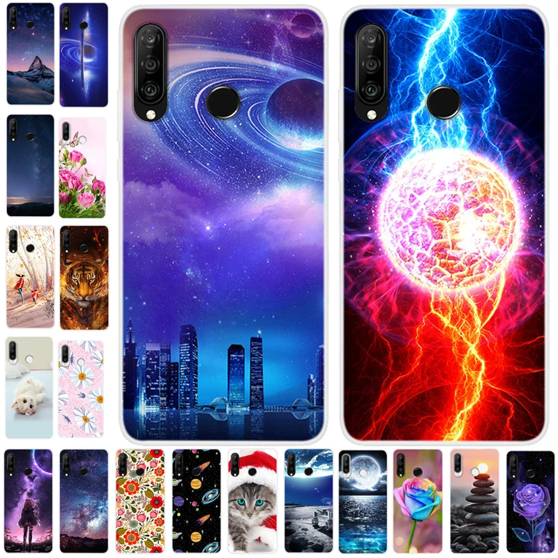 Для huawei P30 Lite чехол силиконовый мягкий ТПУ задняя крышка для Funda huawei P30 Lite чехол 6,15 ''P30Lite P 30 Lite крышка Мода