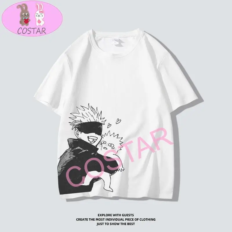 

COSTAR Anime Jujutsu Kaisen Gojo Satoru Funny Cool Printed Soft Cotton Wearing Fashion T-shirt Harajuku Unisex Tees