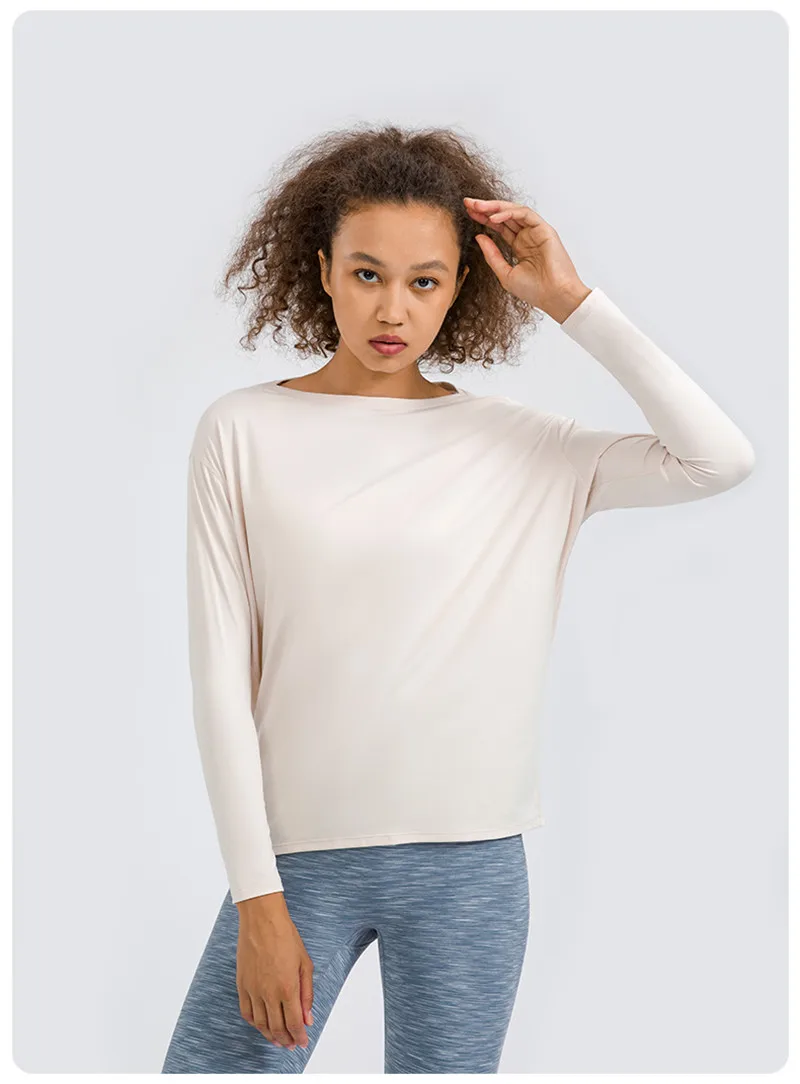 Женская рубашка с длинным рукавом для фитнеса йоги женский спортивный топ тонкая