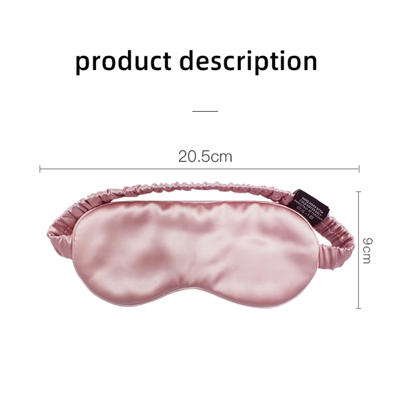 

Solid Color Silk blindfold Sleeping Eye Cover Soft And Breathable Without Oppression Help Sleep Sleeping Mask 100% silk