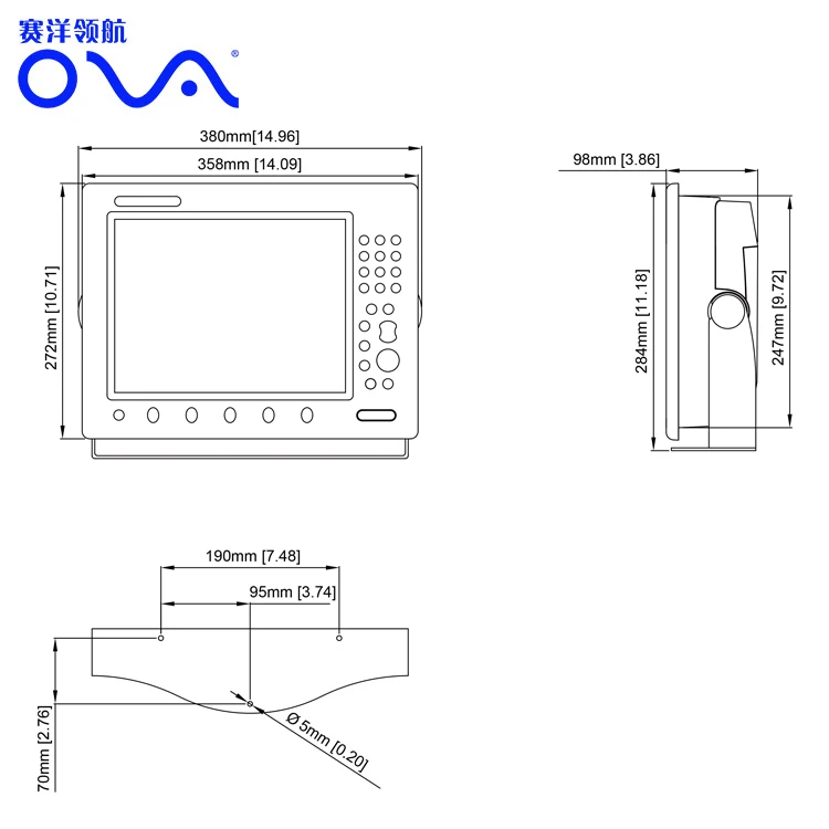 

T100 10 INCH GPS Navigator boat electronics marine gps chartplotters boat