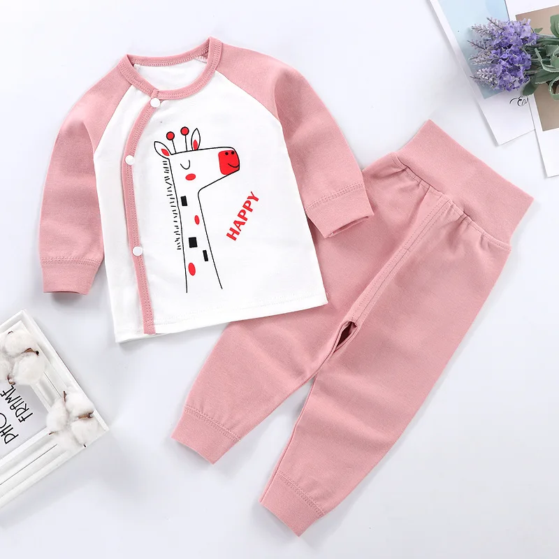 Baby Clothing Set medium Autumn Baby Boys Girls Clothes Sets Cute Toddler Girl Clothing Long Sleeve Tops + High Waist Pants Outfits Cotton Baby Pajamas baby clothing set essentials