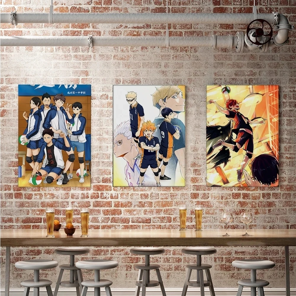 

Home Decoration Hd Japan Haikyuu!! Volleyball Boy Prints Painting Pictures Wall Art Modular Canvas Modern Poster For Living Room
