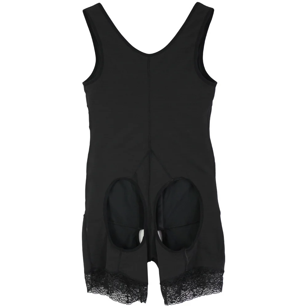 Черный открытый бюстгальтер Корректирующее белье размера плюс для всего тела