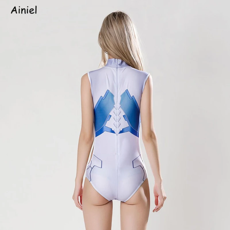 Женский костюм для плавания Darling In The Frankxx Zero Two цельный сексуальный девочек |