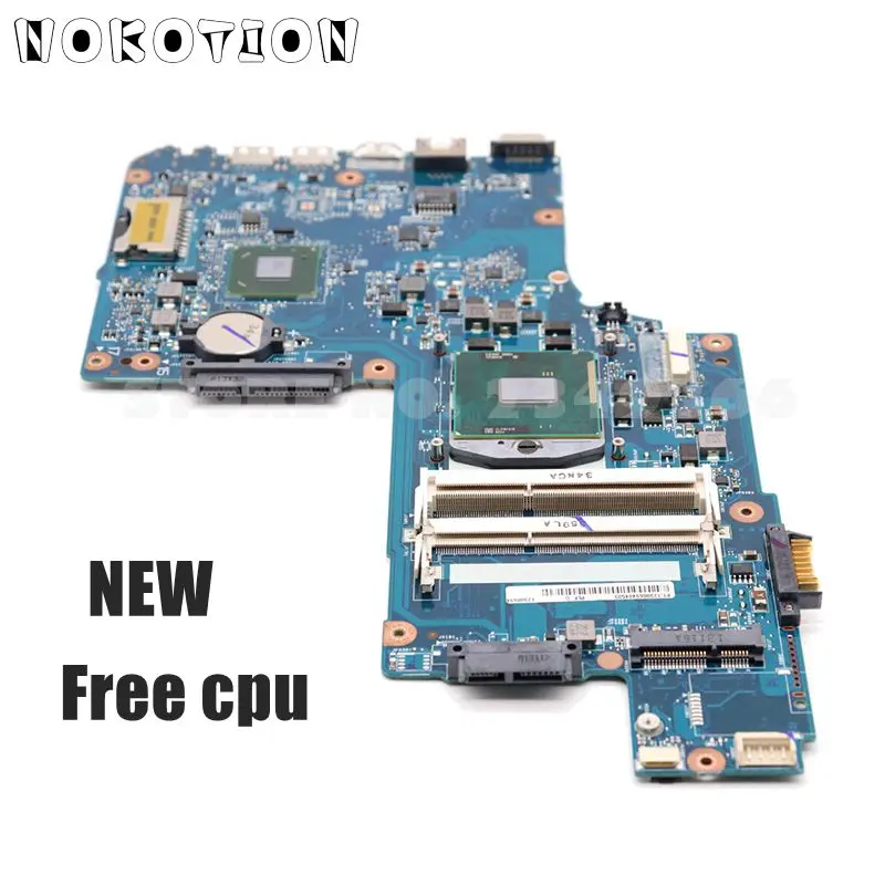 NOKOTION новая H000052740 основная плата для Toshiba Satellite L850 C850 материнская плата для ноутбука 15,6 дюймов HM70 GMA HD DDR3 Бесплатный процессор