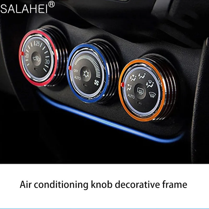 

3 pcs Aluminum Alloy Car Air Vent Ring Cover For Mitsubishi New ASX Air Vent Decorative Frame Stickers/Instrument Panel Interior